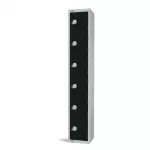 Elite Six Door Manual Combination Locker Locker Black - Image 2