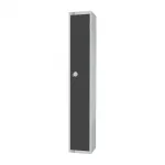 Elite Single Door Padlock Locker Graphite Grey - Image 2