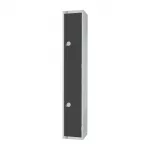 Elite Double Door Padlock Locker Graphite Grey - Image 2
