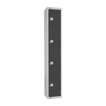 Elite Four Door Padlock Locker Graphite Grey