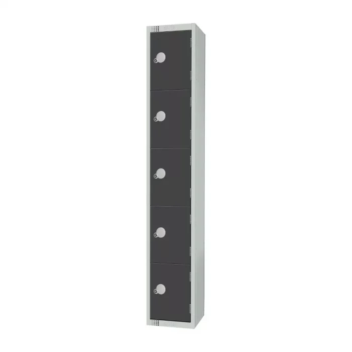 Elite Five Door Coin Return Locker Graphite Grey - Image 3