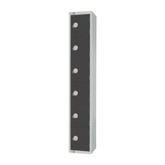Elite Six Door Manual Combination Locker Locker Graphite Grey - Image 2