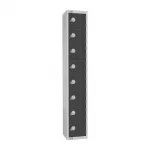 Elite Eight Door Camlock Locker Graphite Grey