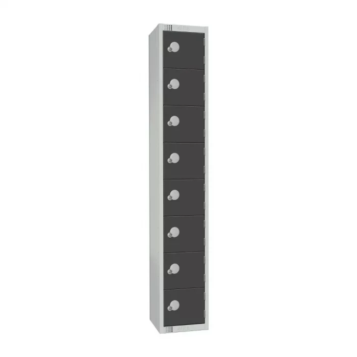 Elite Eight Door Coin Return Locker Graphite Grey - Image 1