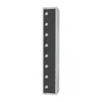Elite Eight Door Camlock Locker Graphite Grey - Image 2