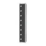 Elite Eight Door Padlock Locker Graphite Grey - Image 2