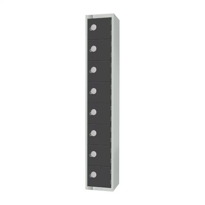 Elite Eight Door Padlock Locker Graphite Grey - Image 2