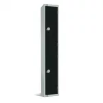 Elite Double Door Electronic Combination Locker Black