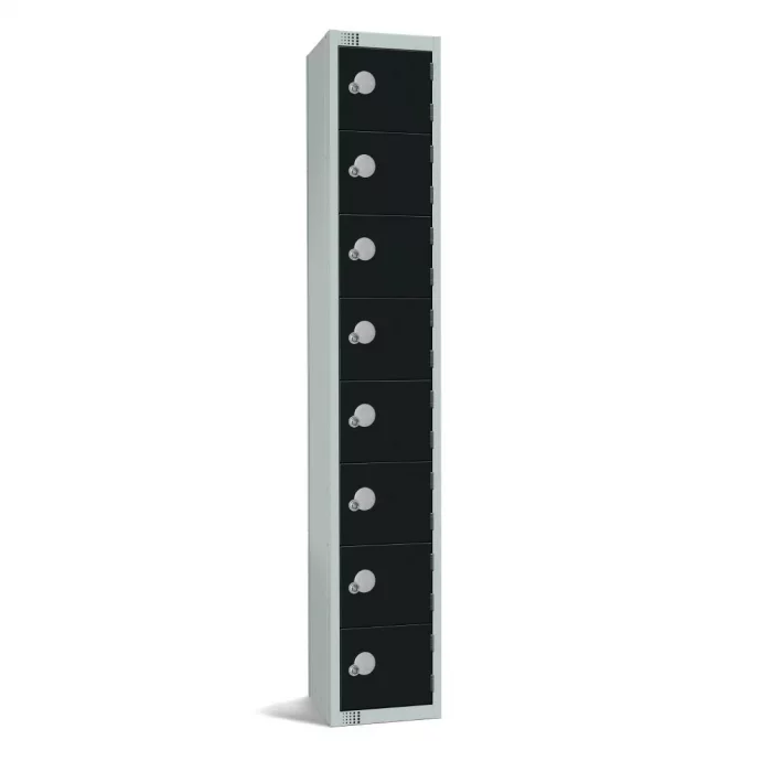 Elite Eight Door Electronic Combination Locker Black - Image 1