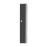 Elite Single Door Padlock Locker Graphite Grey - Image 2