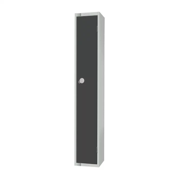 Elite Single Door Padlock Locker Graphite Grey - Image 2