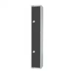 Elite Double Door Padlock Locker Graphite Grey - Image 2