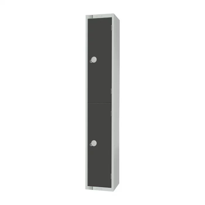 Elite Double Door Padlock Locker Graphite Grey - Image 2