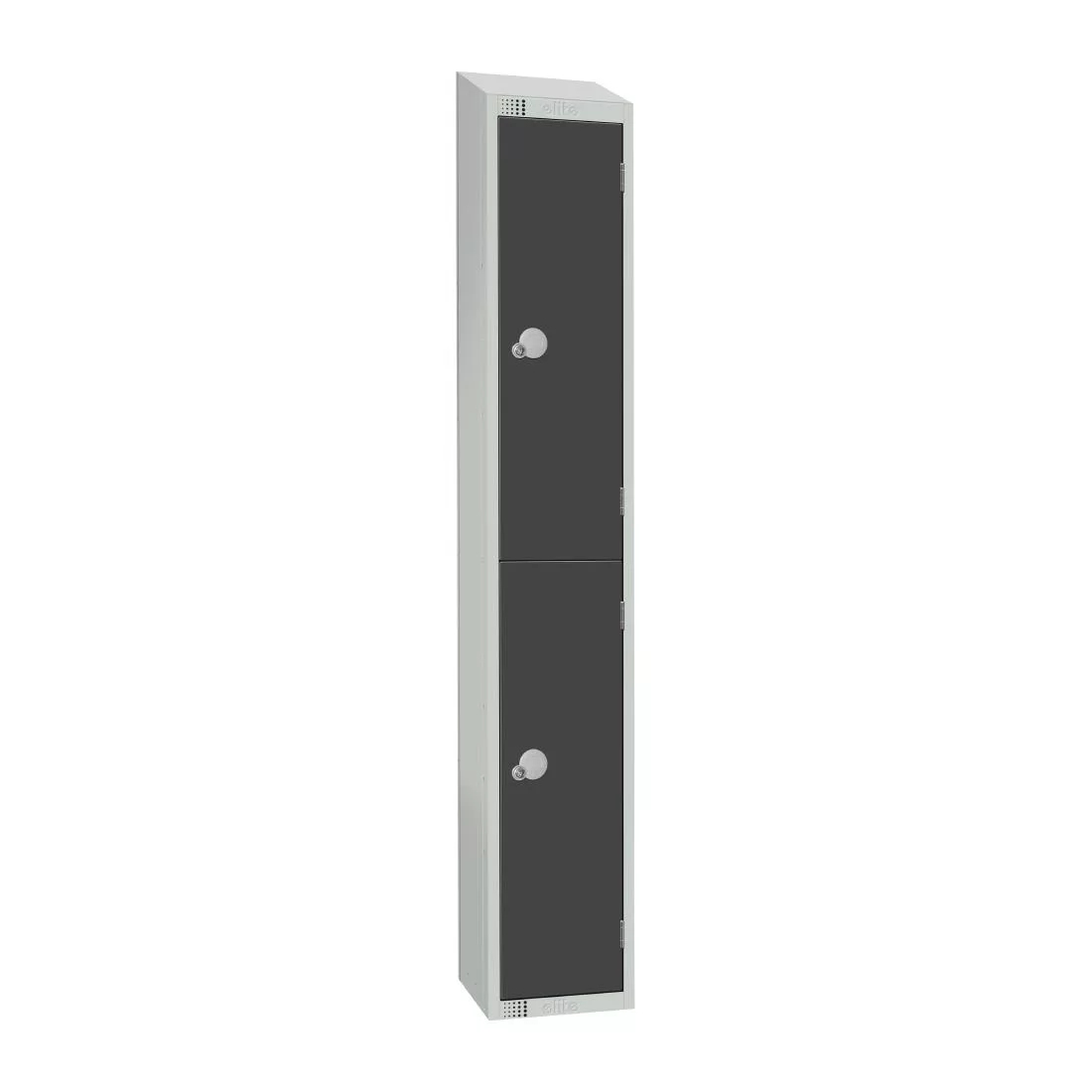 gr692-ps_elite.jpg Elite Double Door Padlock Locker Graphite Grey with Sloping Top - Image 1