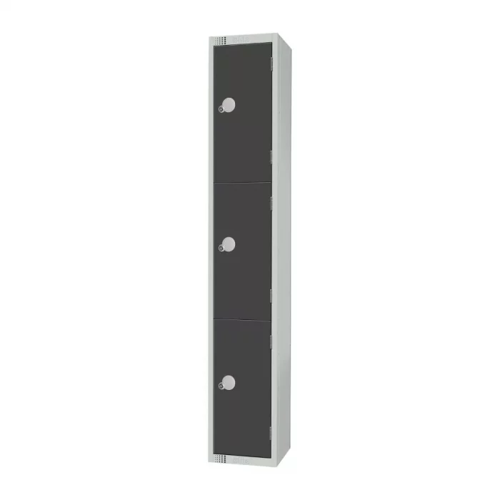 Elite Three Door Electronic Combination Locker Graphite Grey - Image 3