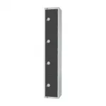 Elite Four Door Camlock Locker Graphite Grey - Image 2