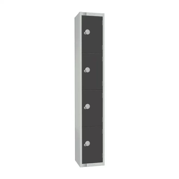 Elite Four Door Padlock Locker Graphite Grey - Image 1