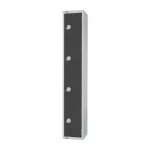 Elite Four Door Padlock Locker Graphite Grey - Image 2