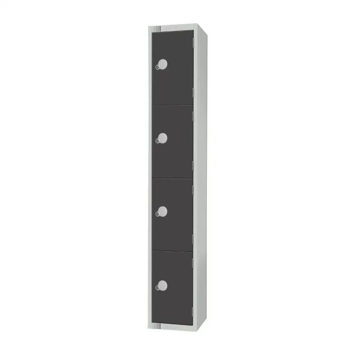 Elite Four Door Padlock Locker Graphite Grey - Image 2