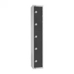 Elite Five Door Coin Return Locker Graphite Grey