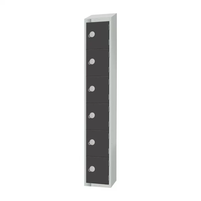 Elite Six Door Electronic Combination Locker Graphite Grey - Image 3