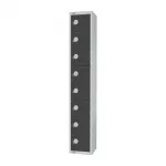 Elite Eight Door Coin Return Locker Graphite Grey - Image 3