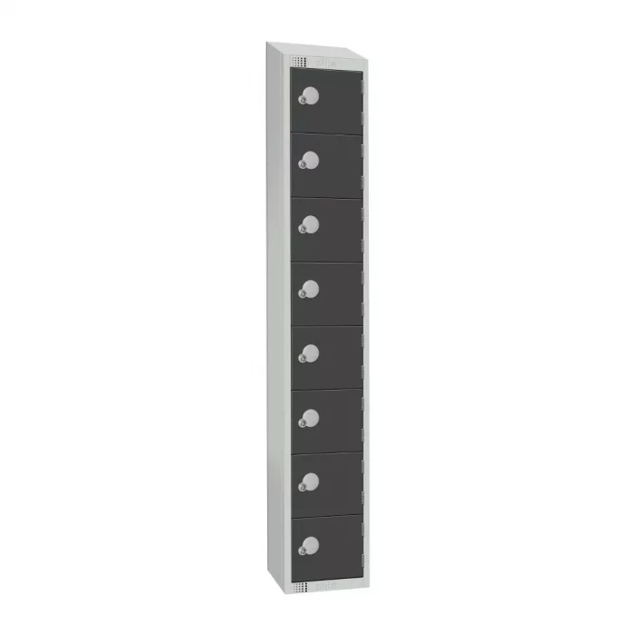 Elite Eight Door Electronic Lock with Sloping Top Graphite Grey - Image 1