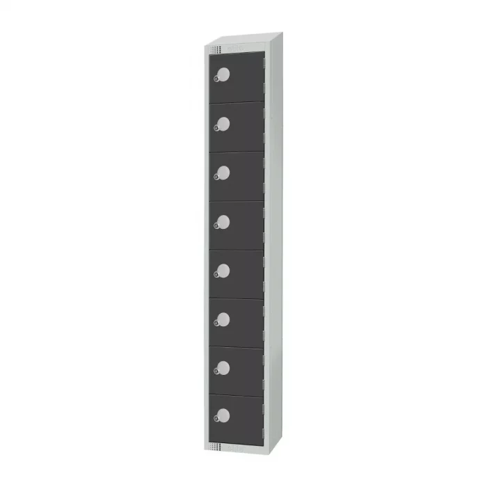 Elite Eight Door Electronic Lock with Sloping Top Graphite Grey - Image 3