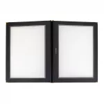 Securit Wood Spine American Style Menu Covers and Storage Box A4 Black - Image 9