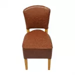 Hanoi Dining Chair In Soft Oak with Bison Vinyl Tan (Pack of 2) - Image 2