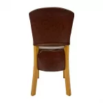 Hanoi Dining Chair In Soft Oak with Bison Vinyl Espresso (Pack of 2) - Image 2