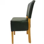 Hanoi Dining Chair In Soft Oak with Bison Vinyl Cedar (Pack of 2) - Image 4