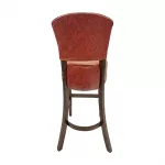 Hanoi Bar Chair in Dark Walnut with Bison Bordeaux Vinyl - Image 4