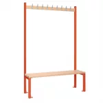 Single-Sided Island Seating Red 1200mm