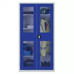 Clothing and Equipment Mesh-Fronted Cupboard Blue