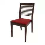 Bolero Bespoke Marty B Stacking Chair in Red/Wenge