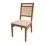 Bolero Bespoke Bia A Side Chair in Cream/Oak
