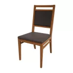 Bolero Bespoke Bia A Side Chair in Anthracite/Oak