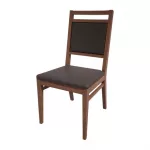 Bolero Bespoke Bia A Side Chair in Anthracite/Walnut