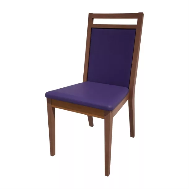 hs442_npi24-bluewalnut.jpg Bolero Bespoke Bia B Stacking Chair in Blue/Walnut - Image 1