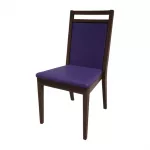 Bolero Bespoke Bia B Stacking Chair in Blue/Wenge