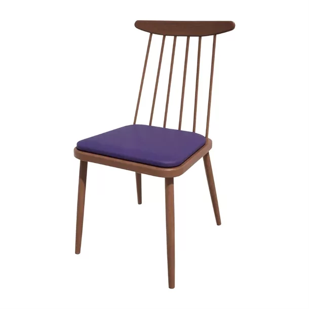 hs467_npi24-bluewalnut.jpg Bolero Bespoke Frank Side Chair Blue/Walnut - Image 1