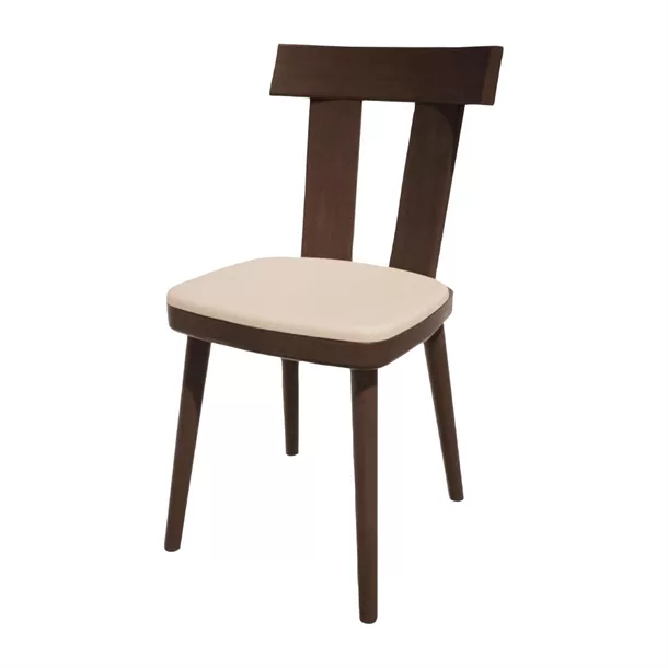 hs478_npi24-creamwenge.jpg Bolero Bespoke Bamba Side Chair Cream/Wenge - Image 1