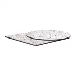Extrema Square Mixed Terrazzo Table Top 690x690mm - Image 2