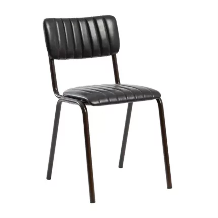 Tavo Stacking Side Chair Vintage Black (Pack of 2)