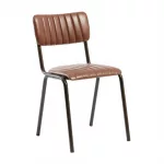 Tavo Stacking Side Chair Vintage Tan (Pack of 2)