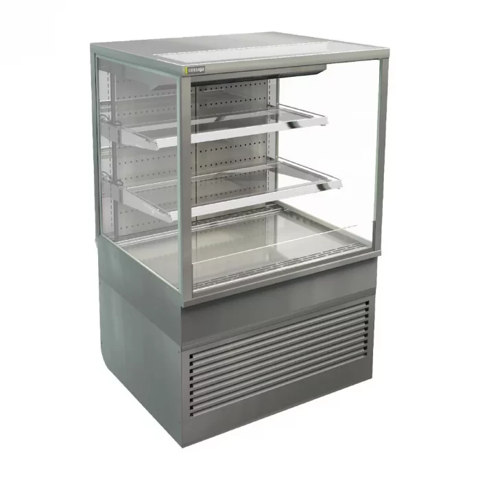Cossiga Tower BTG Open Front Freestanding Multideck Display Fridge w/Hinged Stainless Rear Door 900mm - Image 1