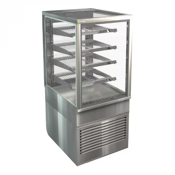 Cossiga Heated Freestanding Display Solid Front Glass w/Rear Sliding Doors 600mm - Image 1