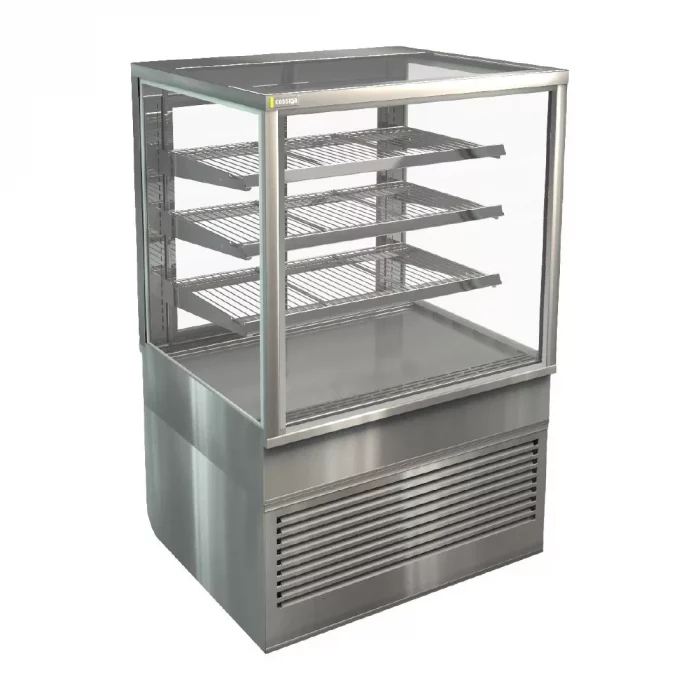 Cossiga Tower BTG Ambient Freestanding Multideck Display w/Rear Sliding Doors 600mm - Image 1