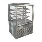 Cossiga Tower BTG Ambient Freestanding Multideck Display w/Front & Rear Sliding Doors 900mm